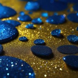 Glitter background - blue and yellow glitter background  