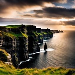 cliffs of moher - capture the dramatic cliffs of moher along the rugged west coast of ireland. 