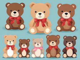 Bear Clipart, Adorable teddy bears for cuddles. 