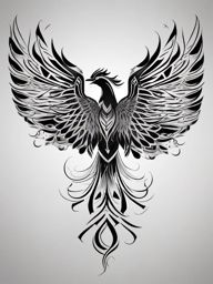 Phoenix geometric tattoo, Modern and creative tattoos featuring the phoenix in geometric designs. , color, tattoo design