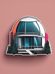 Futuristic Dome Home Sticker - Explore innovative architecture with the futuristic and dome-shaped home sticker, , sticker vector art, minimalist design