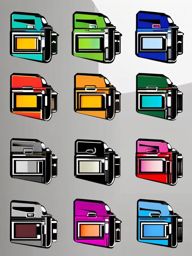 Camera shutter clipart - Camera shutter for capturing photos,  color clipart, vector art