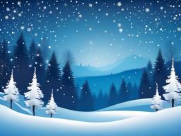 Winter Christmas Background  