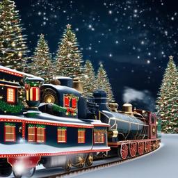 Christmas Background Wallpaper - christmas train background  