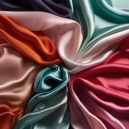 Silk scarves billowing in the breeze top view, product photoshoot realistic background, hyper detail, high resolution