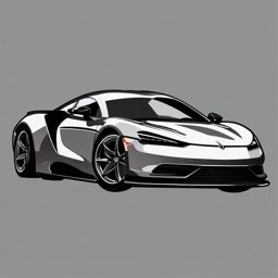 Luxury Sports Car Clipart - A luxury sports car for speed and style.  color vector clipart, minimal style