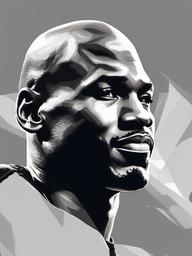 drawing of michael jordan  minimal rough scribbles,doodles,black and white