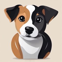 Puppy Clipart,Designing an animal shelter brochure with puppy clipart  simple, 2d flat