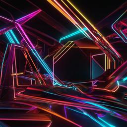 Neon Background Wallpaper - 3d neon wallpaper  