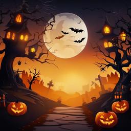 halloween background in 4K resolution