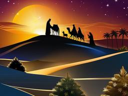 Christmas Nativity Scene Wallpaper  