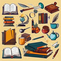 Writing clipart - literary genre illustrations  vector clipart