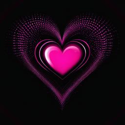 Heart Background Wallpaper - pink heart black background  