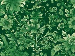 Green Floral Background - Lush green with floral accents.  background wallpaper