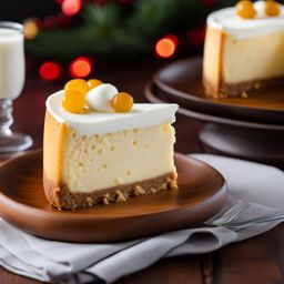 queso de bola cheesecake, a filipino twist on a classic, indulged at a holiday family gathering. 