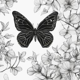 sketch drawing of butterfly  minimal rough sketch scribbles,doodles,black and white