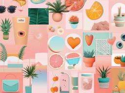 cute aesthetic collage wallpapers  ,desktop background wallpaper