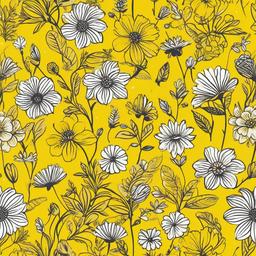 Yellow Background Wallpaper - flower background yellow  