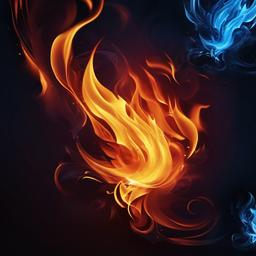 blue fire background  