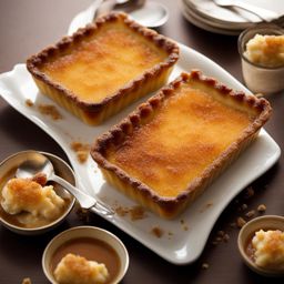 crunchy caramelized sugar crust atop a creamy and vanilla-infused crème brûlée. 