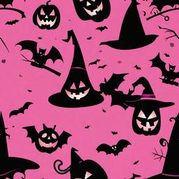 pink halloween background  