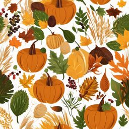 Fall Harvest Feast clipart - Feast for the harvest celebration, ,vector color clipart,minimal