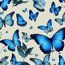 Butterfly Background Wallpaper - blue butterfly wallpaper aesthetic  