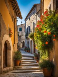 breathtaking basilicata - paint a breathtaking landscape from the lesser-explored region of basilicata, with rolling hills and quaint villages. 