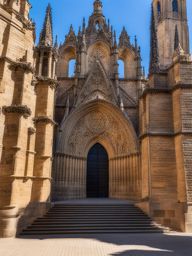 hidden gems of astorga - paint the hidden gems of astorga in castilla y león, featuring a historic cathedral and the palacio episcopal by gaudí. 