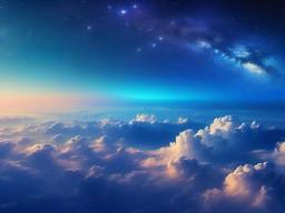 Sky Blue Galaxy Background  ,desktop background wallpaper