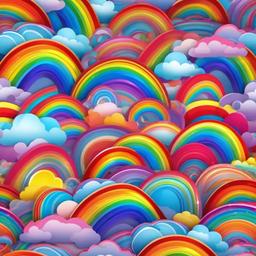 Rainbow Background Wallpaper - wallpaper rainbow cute  