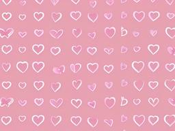 Pink Girly Wallpaper-Soft pink with small heart and bow patterns, perfect for a girly vibe  background wallpaper