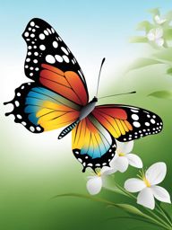 butterfly clipart - graceful butterfly in flight, a symbol of beauty. 