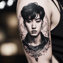 jungkook tattoo, inspired by the south korean singer and his iconic inked designs. 