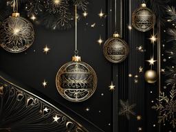 Black Christmas Background  