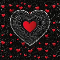 Heart Background Wallpaper - black wallpaper love heart  