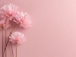 Pink Aesthetic Background-Light pink with minimalistic floral details in pastel colors  background wallpaper