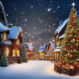 Christmas Background Wallpaper - christmas village backdrop  