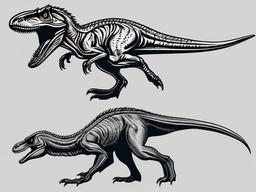 Clipart Velociraptor,Ferocious illustrations of velociraptors  vector clipart