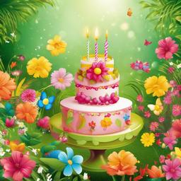 Party Background Wallpaper - garden birthday background  