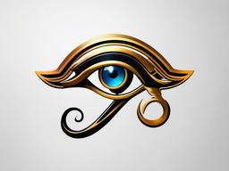 the eye of horus tattoo designs  simple color tattoo,minimal,white background