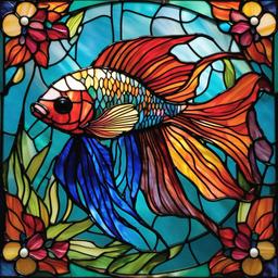 Stained Glass Betta Fish - Explore the vibrant and intricate world of stained glass betta fish, showcasing these colorful and captivating aquatic creatures.  