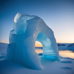 eden in the arctic: ice sculptures at the north pole 