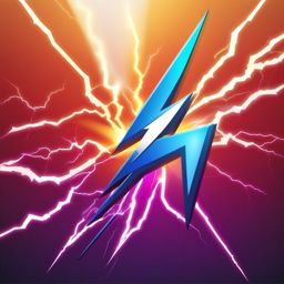 Lightning bolt strike icon - Lightning bolt strike icon for power,  color clipart, vector art