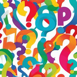 Question Mark clipart - large question mark in bright colors  