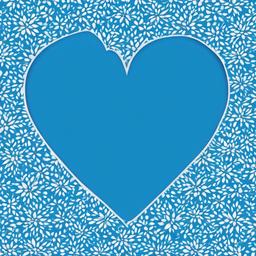 Heart Background Wallpaper - white heart blue background  