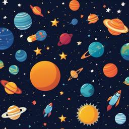 Birthday Background Wallpaper - space themed backdrop  