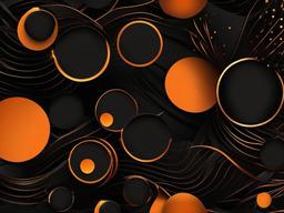 Black Orange Background - Intense black with striking orange.  background wallpaper