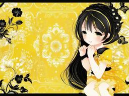 yellow girly wallpaper  ,desktop background wallpaper