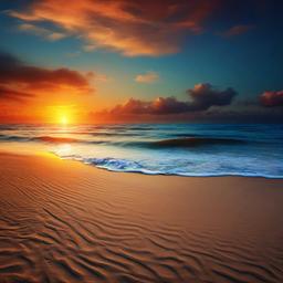 Beach Background Wallpaper - background of beach sunset  